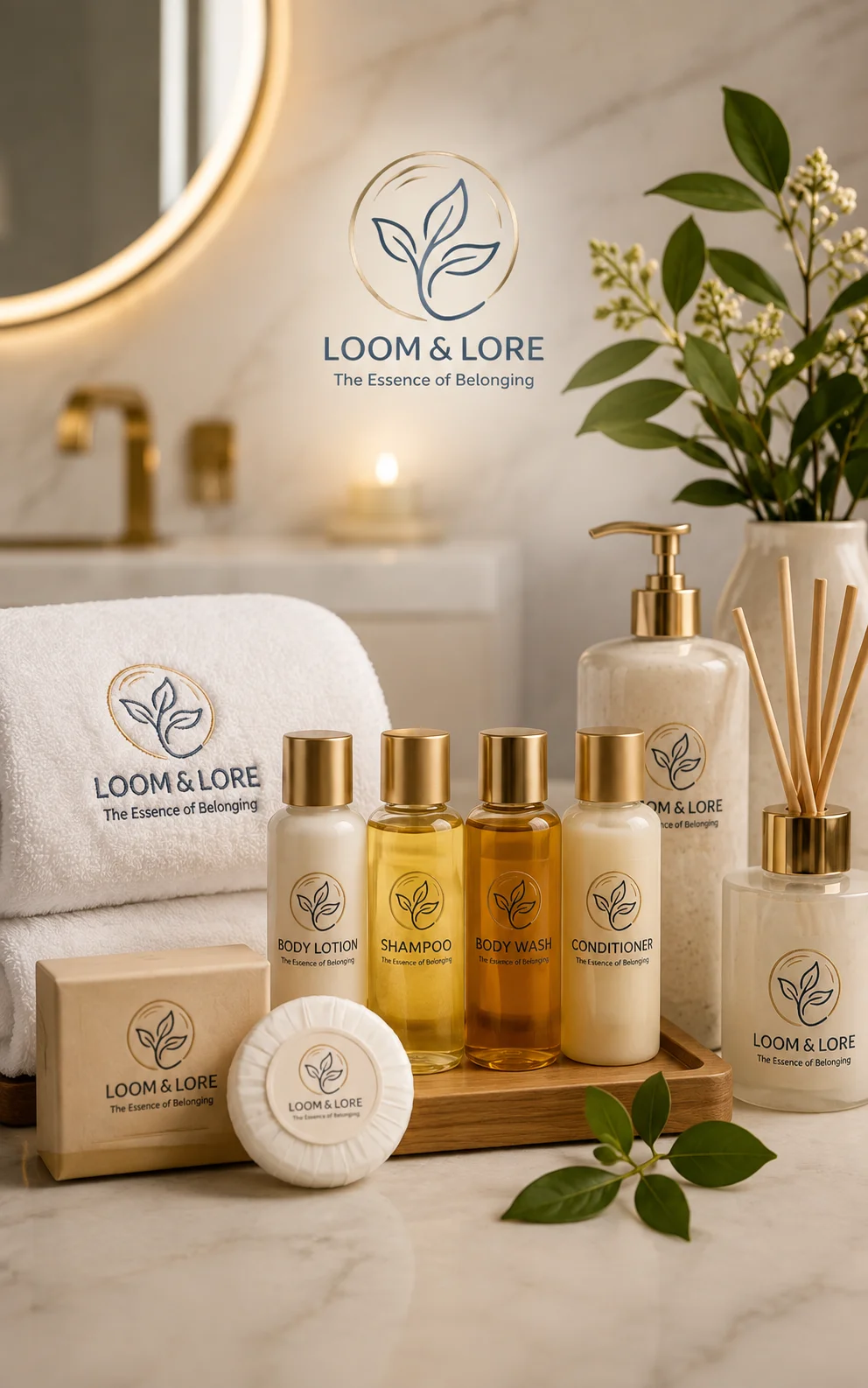 Luxury hotel toiletries and amenities