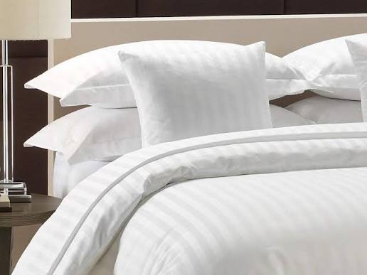 Satin Stripe Bed Sheets